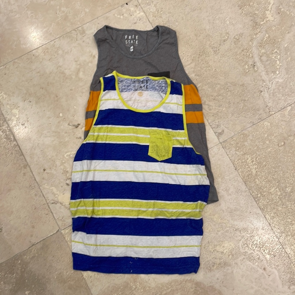 2 Free State Colorful Tanktops